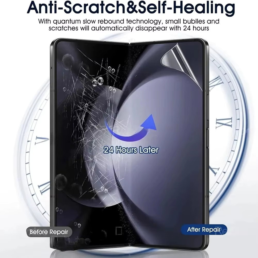 Samsung Hydrogel-Displayschutz für Galaxy Z Fold 7, Z Fold 6 und Z Fold 5, HD-Front-Bildschirmschutz in Transparent, vollständige Abdeckung - Bild 5