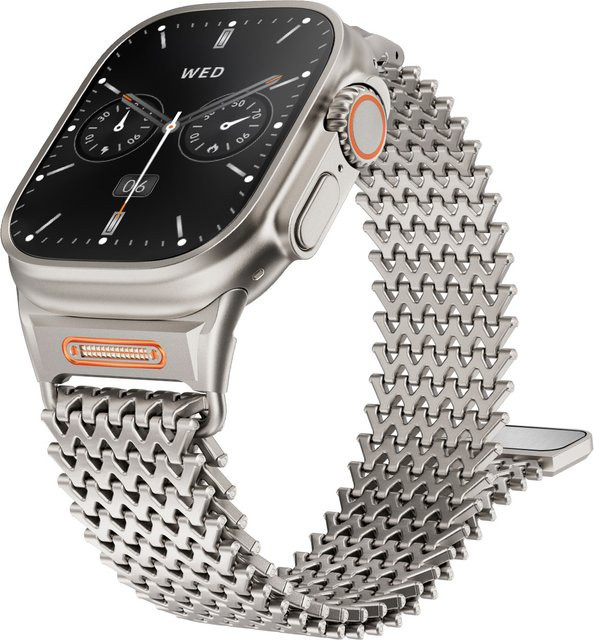 Geekthink Uhrenarmband Milanaise, Edelstahl, Silber, Unisex - Bild 1