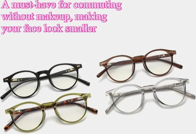 MDOD Korrektionsbrille, Vollrand, rund, Damen, Multicolour, Acetat - Bild 1