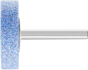 PFERD TOOLS TOUGH Schleifstift Zylinder CO46 für schwer zerspanbare Werkstoffe, Durchmesser: 40 mm, Höhe: 13 mm, Schaft-Durchmesser: 6 mm, Blau - Bild 1