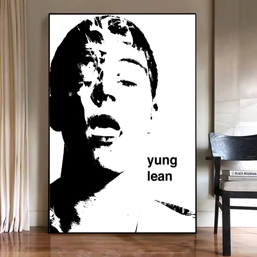 Yung Lean Frost God Poster Selbstklebender Wasserdichter Papieraufkleber für Wanddekoration in Kaffeehaus oder Bar - Bild 5