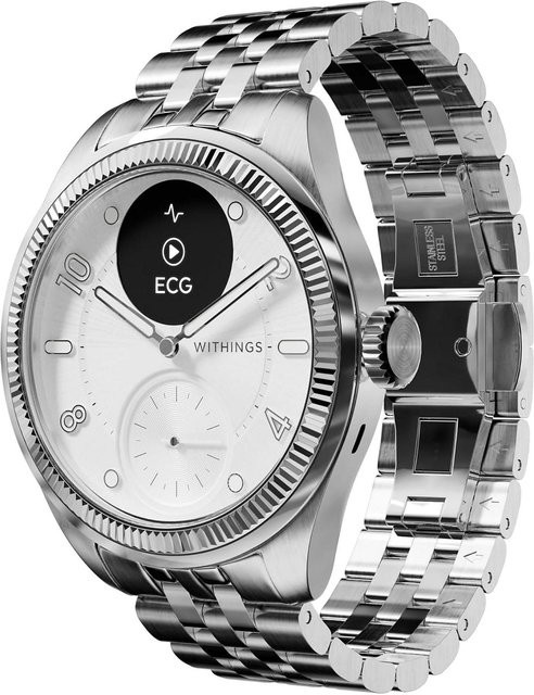 Withings Smartwatch ScanWatch Nova Brilliant, Titan, Silber, 39 mm - Bild 2