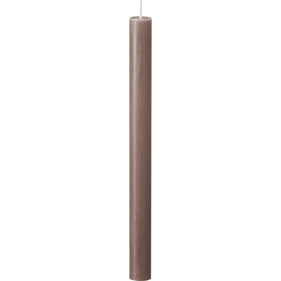 Bolsius Rustik-Kerze Shine in Taupe, Durchmesser: 2,3 cm, Höhe: 27 cm - Bild 2