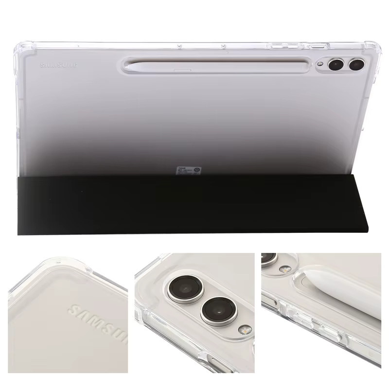 Samsung Galaxy Tab S10 Lite und S10 FE Hülle mit Stifthalter aus Acryl, transparent, Hartschale mit Standfunktion, 10,9 Zoll - Bild 3