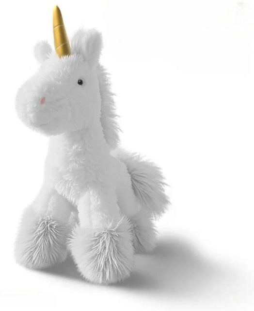 Einhorn-Stofftier, weiß, Plüsch / Textil, ab 14 Jahre - Bild 1