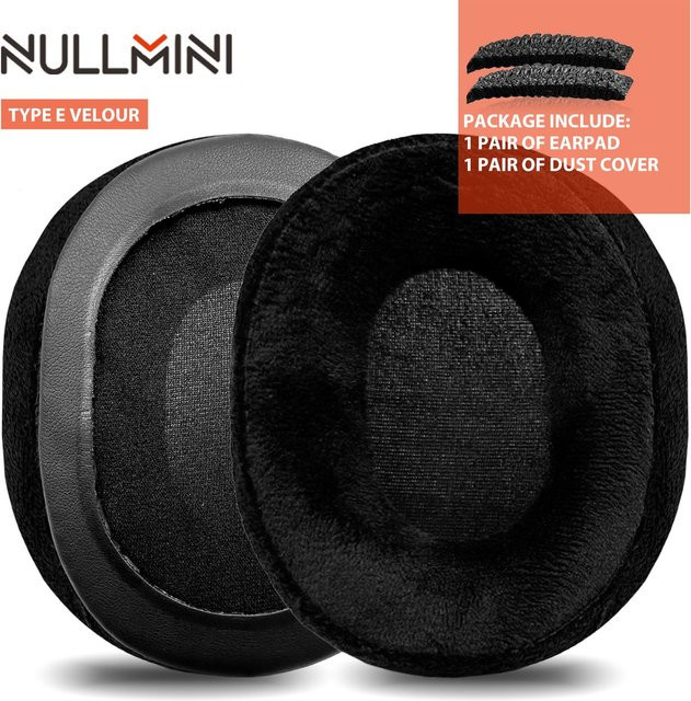 Nullmini Ersatz-Ohrpolster mit Kühlgel und Kopfband für Harman Kardon FLY ANC-Kopfhörer, Schwarz - Bild 1