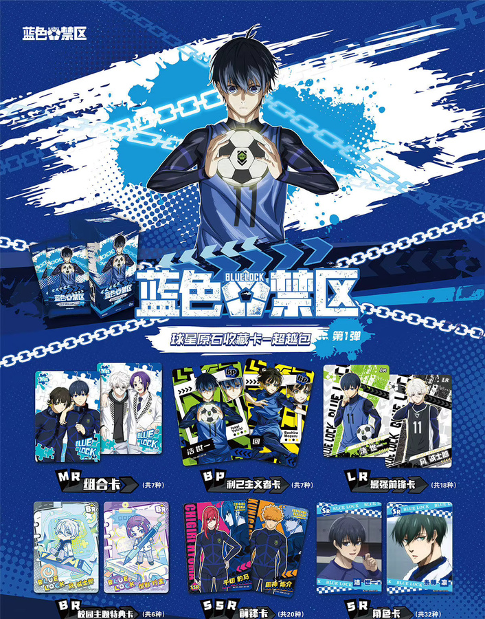 Kayou Blue Lock Fußballstar Rohedelstein-Sammelkarte, Anime-Sammelkarte - Bild 3