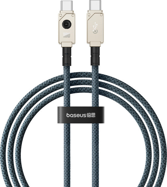 Baseus Unbreakable USB-C auf USB-C Daten- und Ladekabel mit 100W, Weiß, 2 m - Bild 1