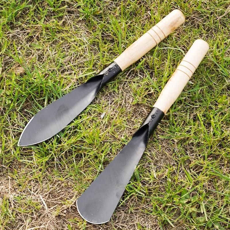 Grabschaufel aus Manganstahl für den Garten und Haushalt als flache Pflanzschaufel und Sämlingsheber - Bild 2