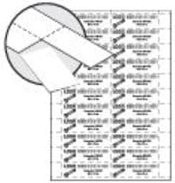 Bito Universal Etikettenbögen aus Papier, Weiß, B/H: 192 x 60 mm - Bild 1