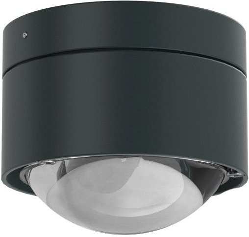 Top Light Puk Mini Plus Deckenleuchte in Anthrazit mit klarer Glaslinse - Bild 1