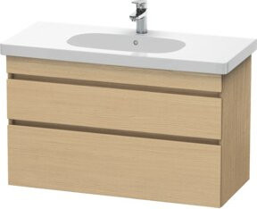 Duravit Waschtischunterschrank DuraStyle in Beige mit 2 Schubladen, wandhängend, B: 100 cm, T: 45,3 cm, H: 61 cm - Bild 1
