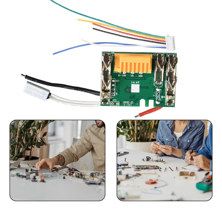 Makita BL1830 Ersatz-Batterieplatine mit LED-Schutzschaltung für 18V Li-Ion Akkus, grün - Bild 2
