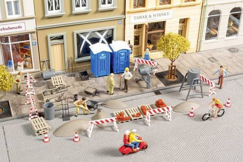 Auhagen Baustellen-Set, Bausatz, 1:87 (Spur H0) - Bild 1