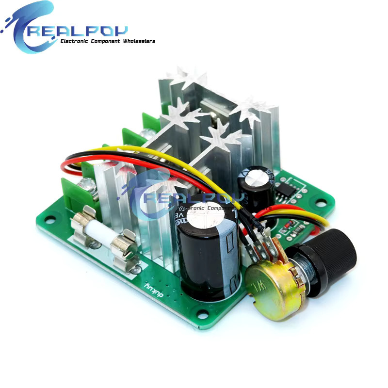 REALPOY PWM DC Motor Drehzahlregler 6V-90V 15A 1000W zur stufenlosen Regelung - Bild 2
