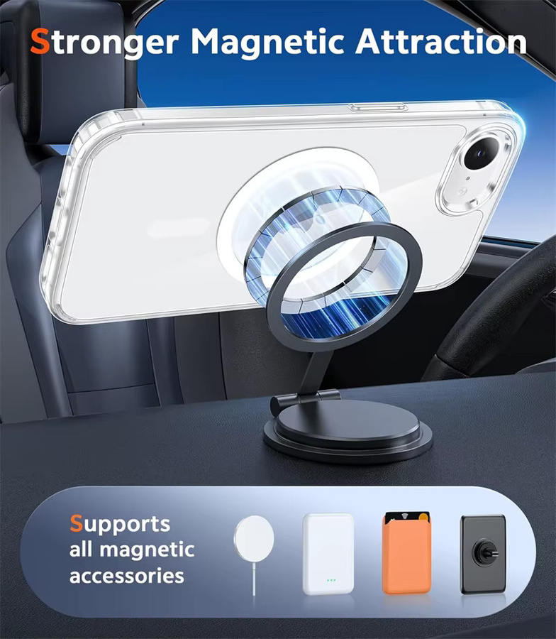 Transparente Magnetische Handyhülle von newteneight für iPhone Modelle mit MagSafe Unterstützung - Bild 3