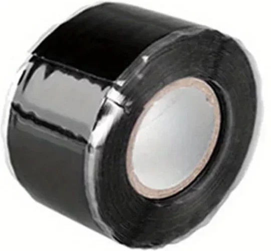 Wasserdichtes selbstverschmelzendes Silikonband in Schwarz zur Leckreparatur und Isolierung - Bild 1