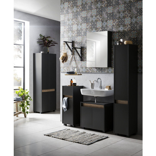 Schildmeyer Spiegelschrank Cosmo anthrazit, 1-türig, B/H/T: 50 x 70,7 x 16 cm - Bild 3
