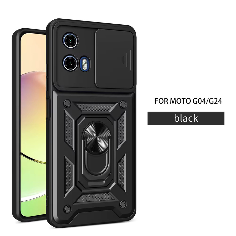 Stoßfeste Schutzhülle mit Kamera-Schutz für Motorola Moto G85 G84 G75 G73 G54 G34 G14 G53 G62 G42 G10 G20 G30 E22i E20 E30 E40 in Schwarz - Bild 2