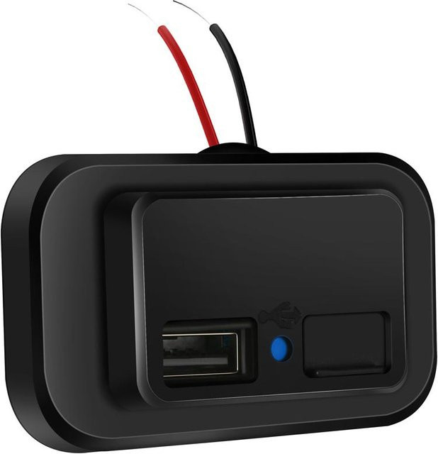 TOMTOP JMS Dual USB Auto Ladeadapter mit 3,1A Steckdose 12-24V und Staubkappe in Schwarz für Auto, Bus, Lkw und RV - Bild 1