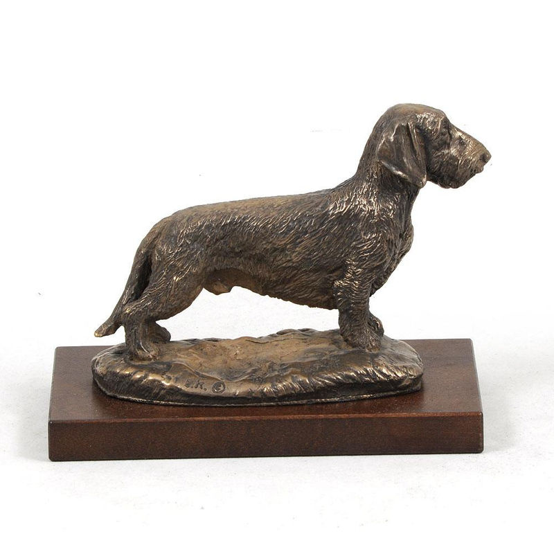 Art-Dog Hundestatue Rauhaardackel in Braun als dekorative Figur für Büro und Hundeshows - Bild 9