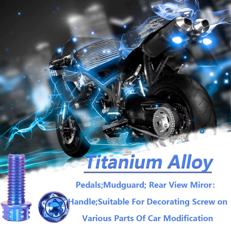 GooBetter Titan Flansch-Torx-Kopfschraube mit Dome-Kopf für Motorrad-Umbauten in Multicolor - Bild 3