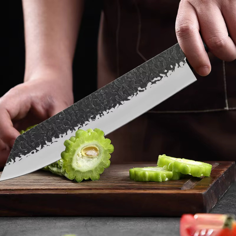 InLeung Cleaver Küchenmesser mit Holzgriff in Silber - Bild 3