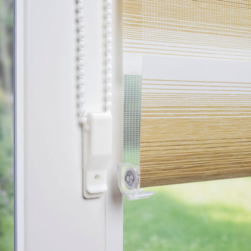 LIEDECO Klemmfix-Duo-Rollo verdunkelnd aus Stoff in Braun, B: 150 cm, H: 70 cm, T: 70 cm - Bild 2