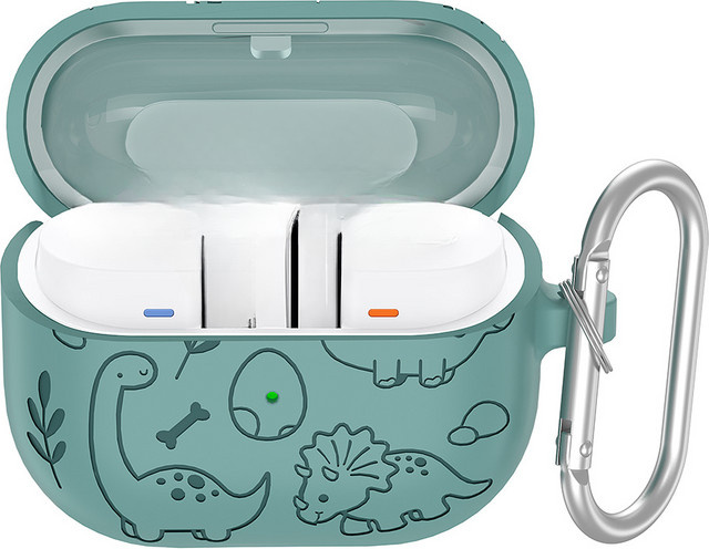 Stuikrtea Silikon-Schutzhülle für Samsung Galaxy Buds 3 und Buds 3 Pro in Blau und Grün - Bild 1