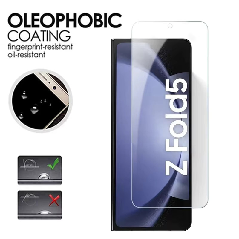 Samsung Galaxy Z Fold 7 Displayschutzfolie aus 9H gehärtetem Glas, transparent, 4/2er Set - Bild 2