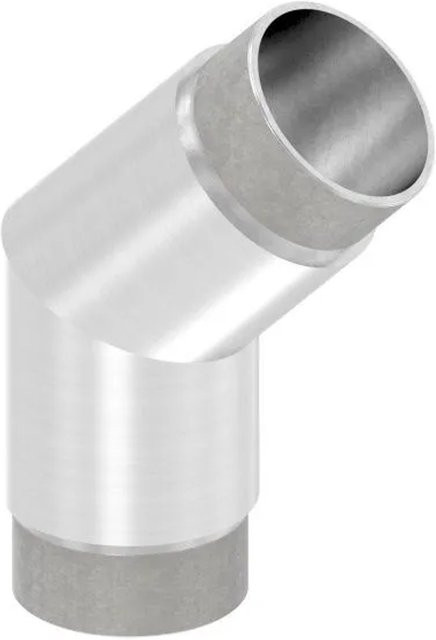 FeNau Eckbogen aus Edelstahl V2A, 135 Grad, Steckbar, Farbe: Silber, Durchmesser: 48,3 mm, Wandstärke: 2,0 mm - Bild 1