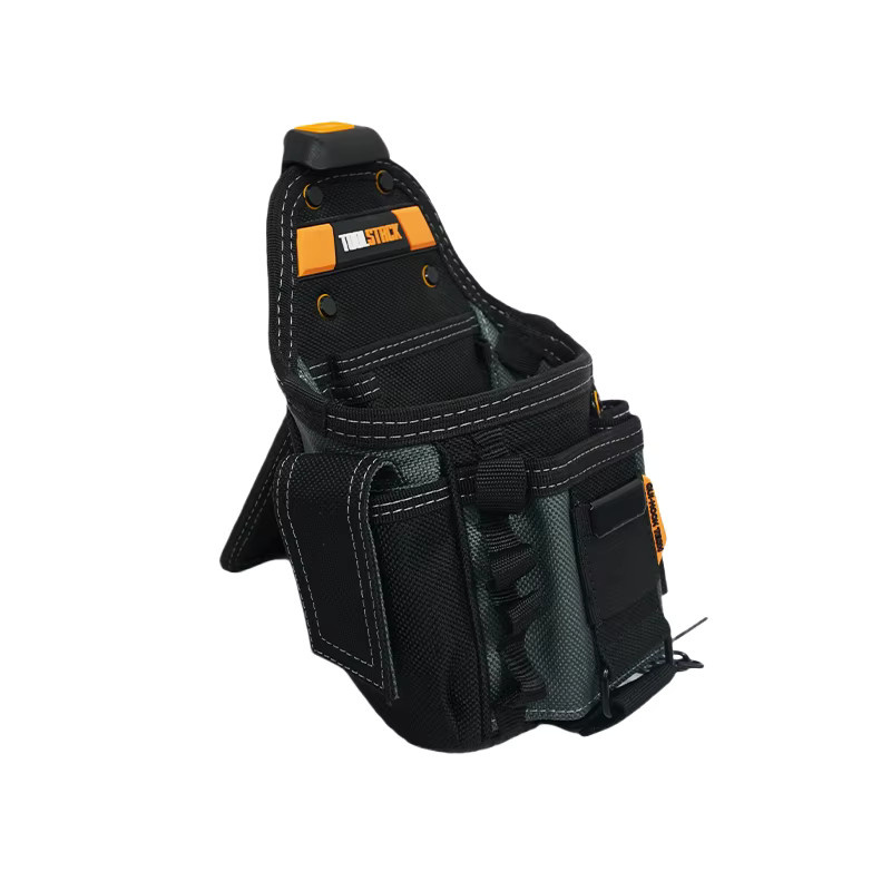 TOOLSTACK Multifunktionale Elektrikertasche in Schwarz mit Gürtel und Schnellhaken zur Werkzeugaufbewahrung - Bild 2