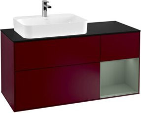 V&B Waschtischunterschrank Finion in Platinbraun lackiert, Breite: 120 cm, Tiefe: 50,1 cm, Höhe: 50,1 cm - Bild 1