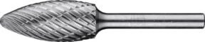 PFERD Hartmetall Hochleistungsfrässtift ALLROUND Flamme B silber, Durchmesser: 16 mm, Länge: 35 mm, Schaft-Durchmesser: 6 mm, universal grob - Bild 1