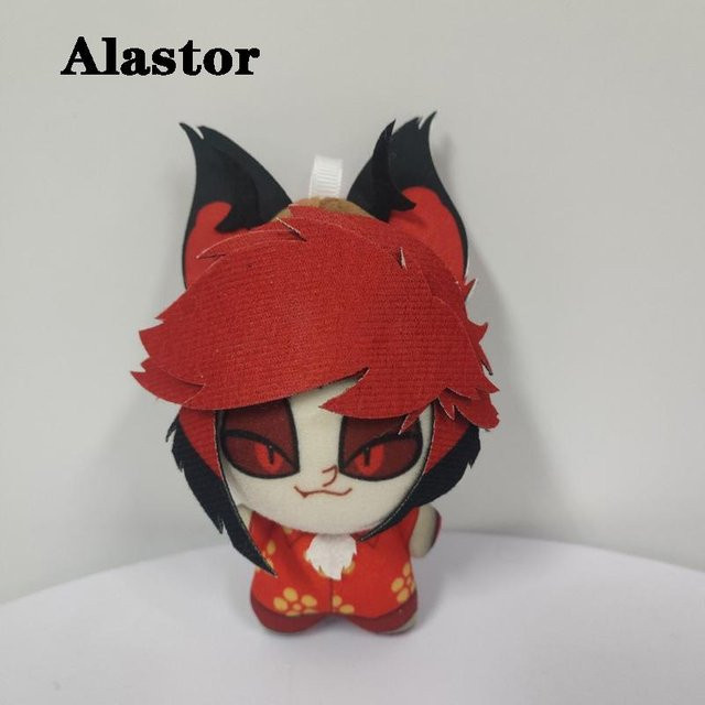 Yiran toy Hazbin Hotel Vox Lucifer Und Alastor Plüschtiere Schlüsselanhänger, ab 18 Jahren - Bild 1