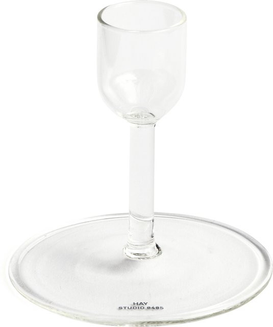 HAY Tiny Kerzenhalter aus Glas in Transparent für Stabkerzen - Bild 1