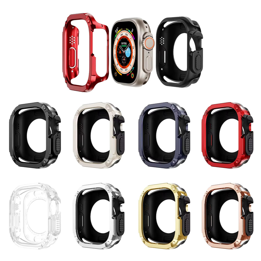 CAOWTAN Uhrenarmband Rüstungsabdeckung für Apple Watch, TPU + PC, Unisex - Bild 3