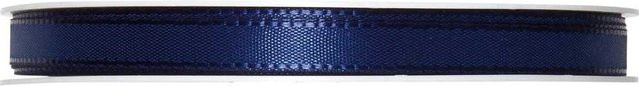 Halbach Taftband aus Polyester, Dunkelblau, Breite: 8 mm, Länge: 10 m - Bild 1
