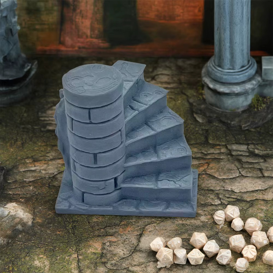 SANMERSEN Pathfinder Krypten-Treppen, Miniatur-Landschaft, Grau - Bild 2