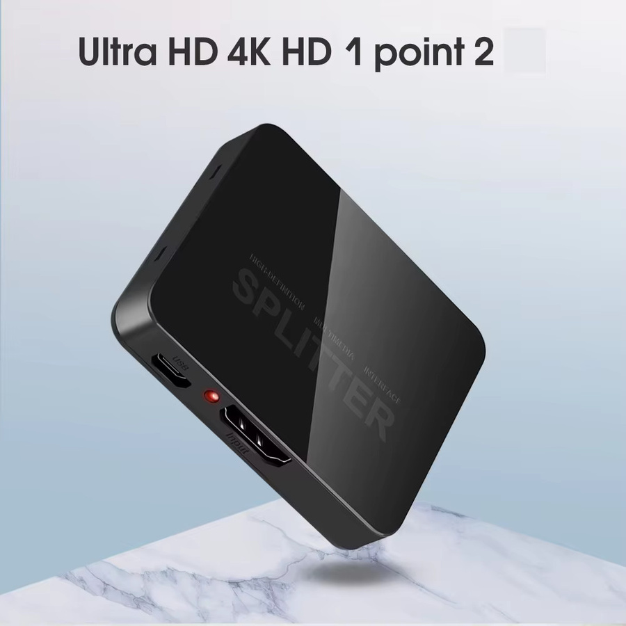 kebidumei HDMI Splitter Switch 1 auf 2 Aus 4K UHD Video-Verteiler in Schwarz - Bild 2