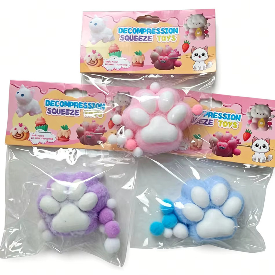Weiches Silikon-Stressspielzeug in Katzenpfoten-Design mit Slow Rising Effekt für Kinder und Erwachsene - Bild 2