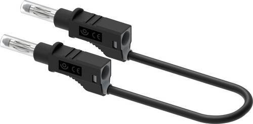 Electro PJP Messleitung mit Bananenstecker 25 cm Schwarz - Bild 1