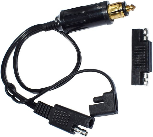 BMW Motorrad-Verbindungskabel mit SAE-Stecker A 3 und USB-A Anschluss in Schwarz zum Laden und Batteriemanagement - Bild 1