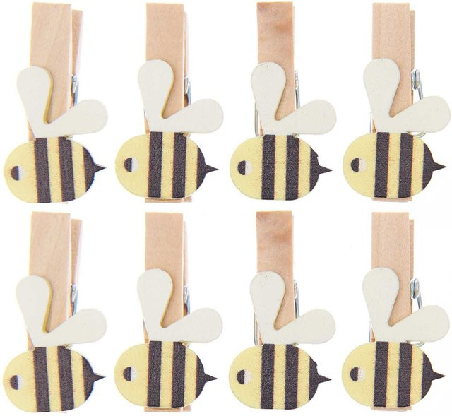 Rico Design Holzklammern Bienen in Multicolor - Bild 1