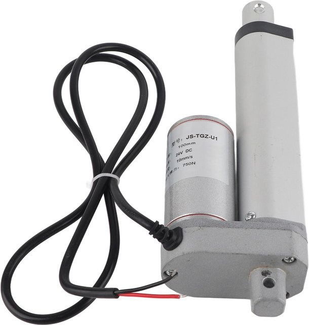 Elektrischer Linearantrieb Painter in Silber mit 100 mm Hub, 750 N Kraft und 24 V für Maschinenanlagen - Bild 1