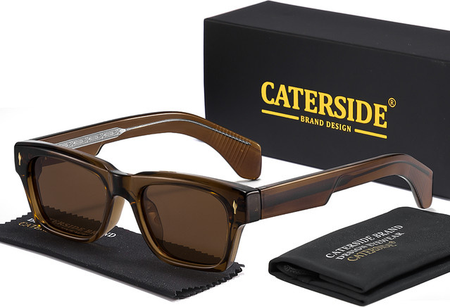 CATERSIDE Sonnenbrille, quadratisch, Vollrand, Kunststoff, Herren, polarisiert - Bild 1