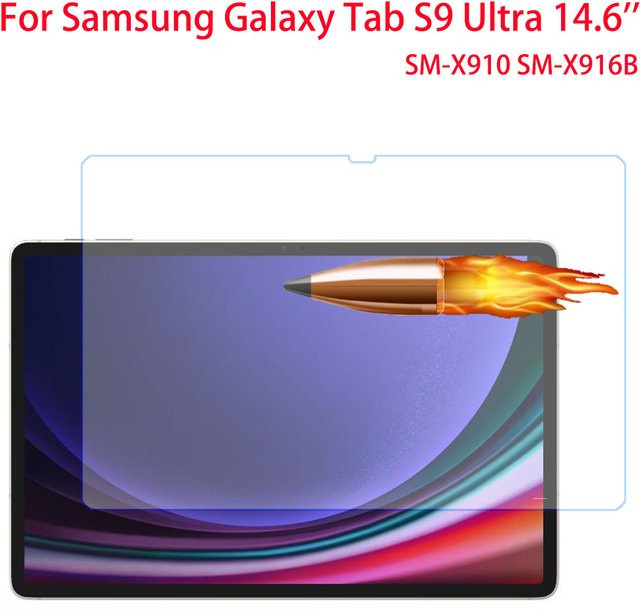 Displayschutfolie aus gehärtetem Glas für Samsung Galaxy Tab S9 Ultra 14,6 Zoll WLAN 5G Transparent - Bild 1