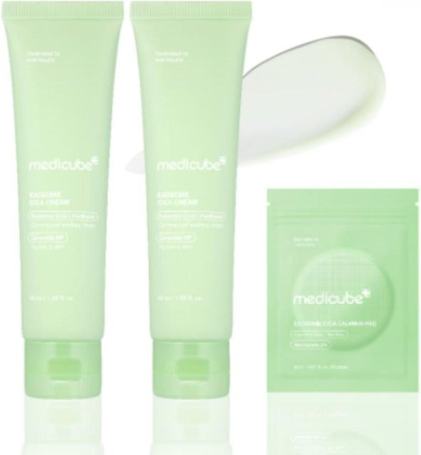 Medicube Exosome Cica Creme, 2 x 50 ml, für empfindliche und unreine Haut - Bild 1