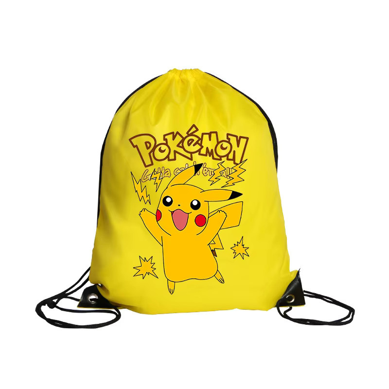 TAKARA TOMY Pokemon Pikachu Kordelzug Tasche, Rucksackbare Reisetasche - Bild 2