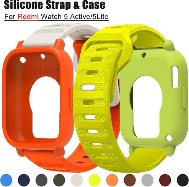 Geekthink Uhrenarmband Silikon, Redmi Uhr 5 Aktive, Redmi Uhr 5 Lite, Fall Abdeckung - Bild 1